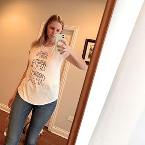 LOFT elephant graphic tee